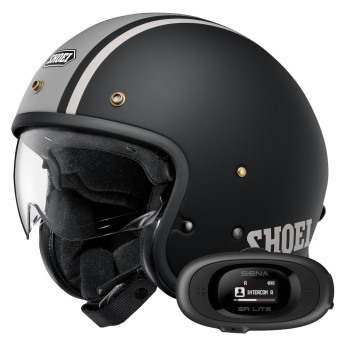 Jet Shoei J.O2 Adventure TC-10 + Bluetooth-Kit 5R Lite Solo