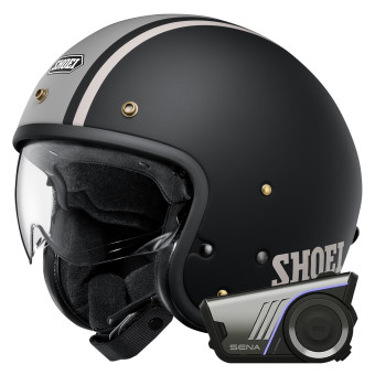 Jet Shoei J.O2 Adventure TC-10 + Bluetooth-Kit 60S Harman Kardon