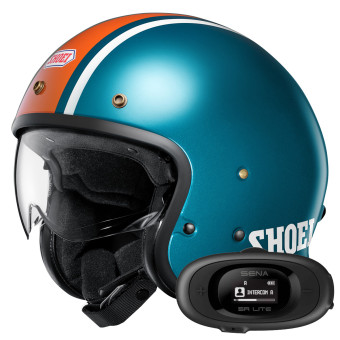 Jet Shoei J.O2 Adventure TC-2 + Bluetooth-Kit 5R Lite Solo