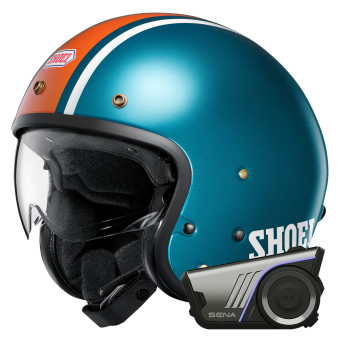 Jet Shoei J.O2 Adventure TC-2 + Bluetooth-Kit 60S Harman Kardon