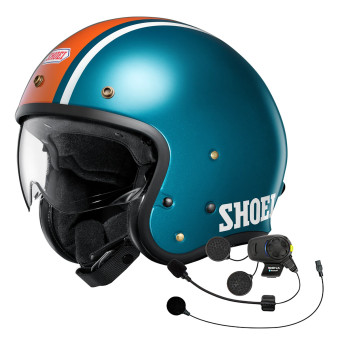 Jet Shoei J.O2 Adventure TC-2 + Bluetooth-Kit SMH5 FM01