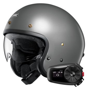 Jet Shoei J.O2 Basalt Grey + Bluetooth Kit 5S Solo