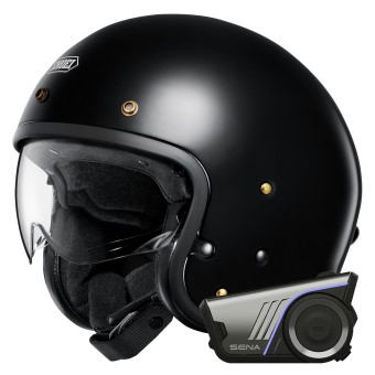Jet Shoei J.O2 Black + Bluetooth-Kit 60S Harman Kardon