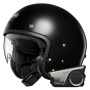 Casque Jet Shoei J.O2 Black + Bluetooth-Kit 60S Harman Kardon