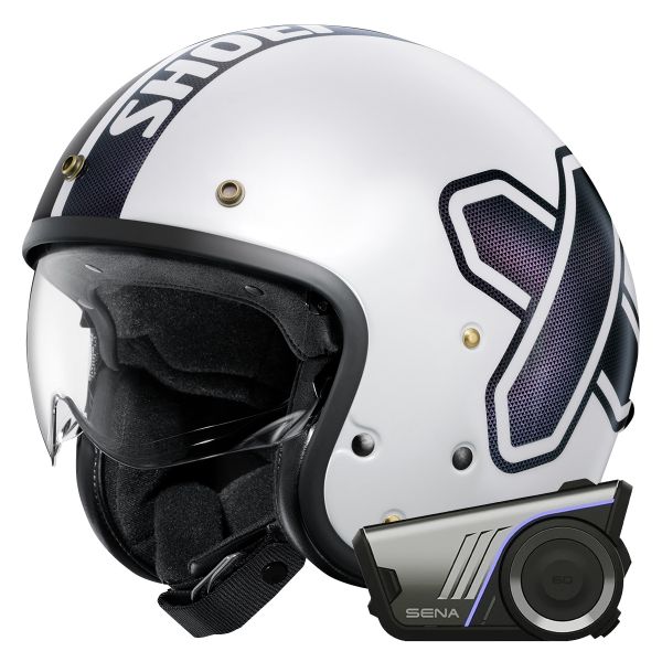 Jet Shoei J.O2 Cross-Logo2 TC-6 + Bluetooth-Kit 60S Harman Kardon