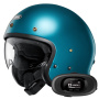 Casque Jet Shoei J.O2 Laguna Blue + Bluetooth-Kit 5R Lite Solo