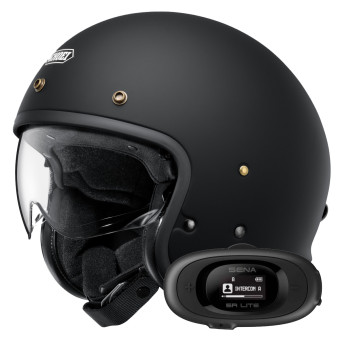 Jet Shoei J.O2 Matt Black + Bluetooth-Kit 5R Lite Solo