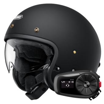 Jet Shoei J.O2 Matt Black + Bluetooth Kit 5S Solo