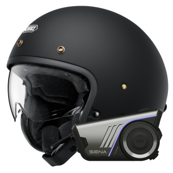 Jet Shoei J.O2 Matt Black + Bluetooth-Kit 60S Harman Kardon
