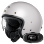 Casque Jet Shoei J.O2 Off White + Bluetooth Kit 5R Lite Solo