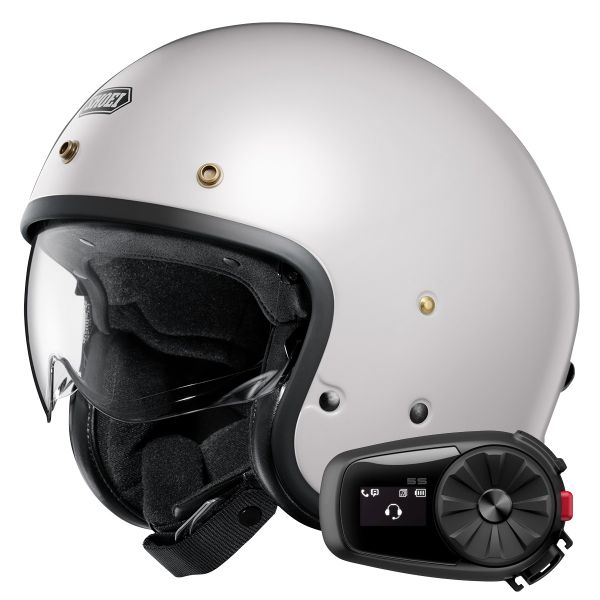 Jet Shoei J.O2 Off White + Bluetooth Kit 5S Solo