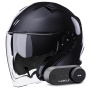 Casque Jet Stormer Rival Black Pearly + Kit Bluetooth Lokui K30