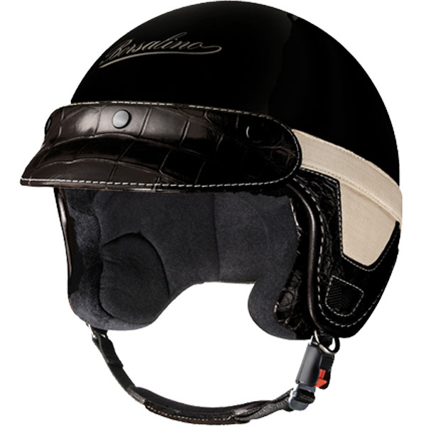 Jet Borsalino Panama Croco Schwarz