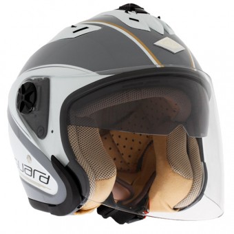 Casque Jet Edguard Touring Grau Weiss Casque Jet Edguard Touring Grau Weiss