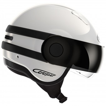 Casque Jet Roof Cooper Bicolor Weiß Schwarz Matt Casque Jet Roof Cooper Bicolor Weiß Schwarz Matt