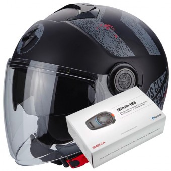 Scorpion Exo City Heritage Matt Black Silver