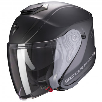 Scorpion Exo S1 Shadow Matt Black Silver + Kit Bluetooth Sena SMH5 Solo