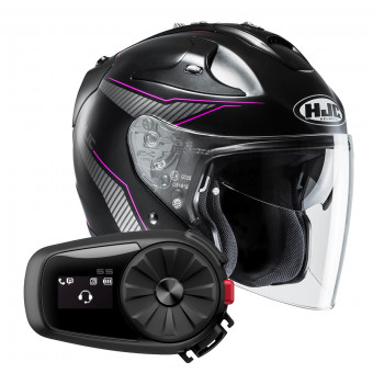 Jet HJC FG-Jet Jike MC8SF + Kit Bluetooth Sena 5S Solo