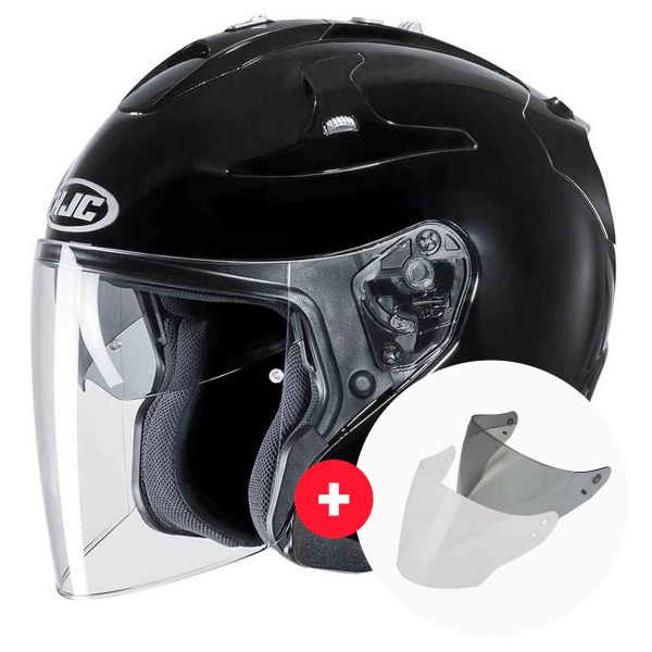 Jet HJC FG-Jet Black + Visor