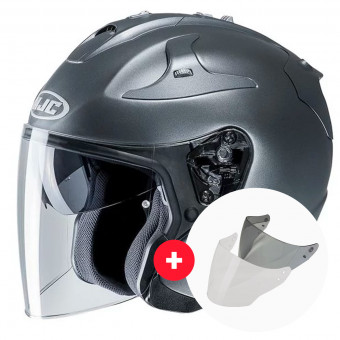Jet HJC FG-Jet Semi Matt Titanium + Visor
