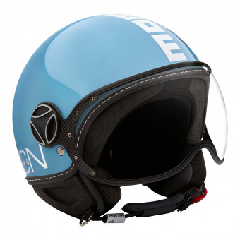 Casque Jet Momo Design FGTR Classic Light Blue White Casque Jet Momo Design FGTR Classic Light Blue White
