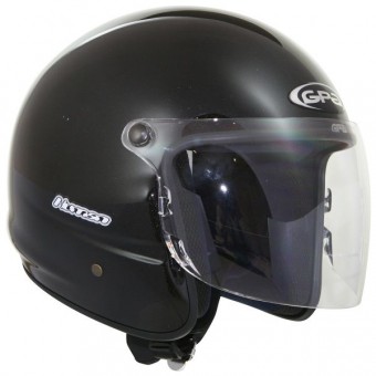 Casque Jet GPA Human Schwarz métal Casque Jet GPA Human Schwarz métal