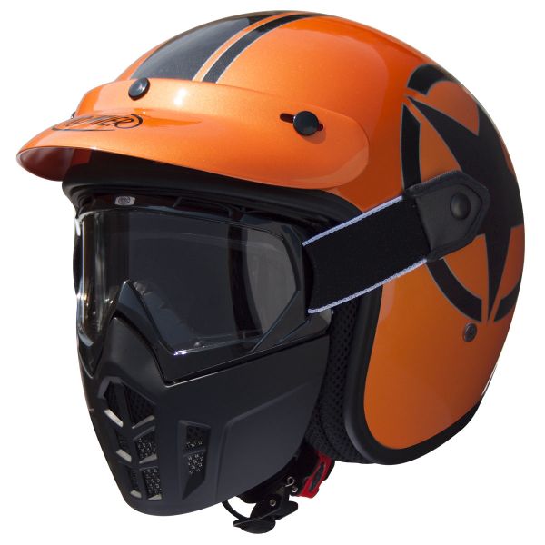 Jet Premier Mask Star Metalic Orange