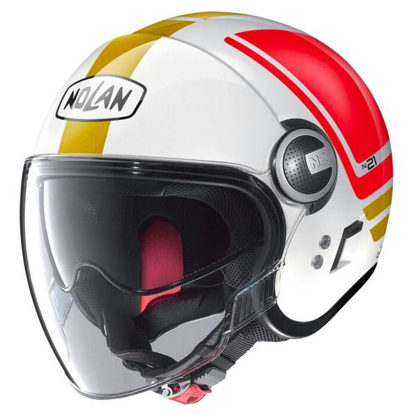 Jet Nolan N21 Visor Flybridge Metal White Italy 67