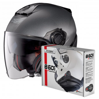 Casque Jet Nolan N40 5 Special N-Com Black Graphite 9 Casque Jet Nolan N40 5 Special N-Com Black Graphite 9
