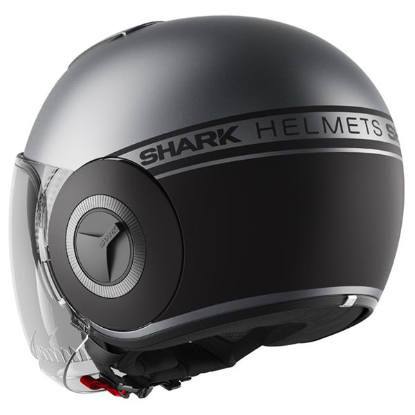 Shark Nano Street Neon Charcoal Grey Matt Black + Kit Bluetooth Sena 5S Solo