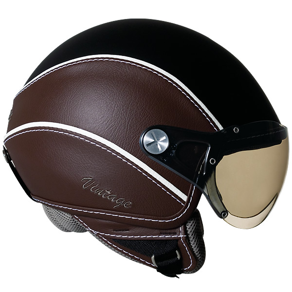 Jet Nexx X60 Vision Vintage Schwarz Braun 