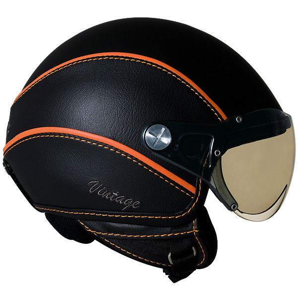 Jet Nexx X60 Vision Vintage Schwarz orange Jet Nexx X60 Vision Vintage Schwarz orange