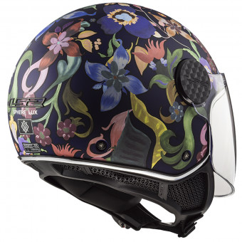 LS2 Sphere Lux Bloom Blue Pink OF558