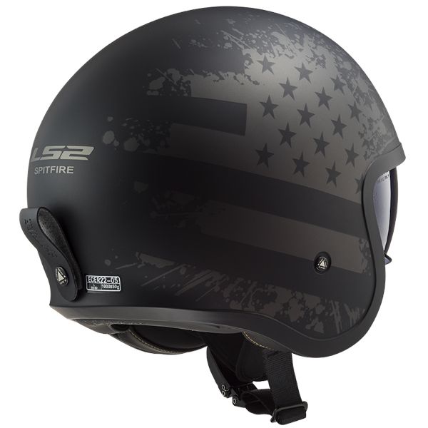 LS2 Spitfire Black Flag OF599