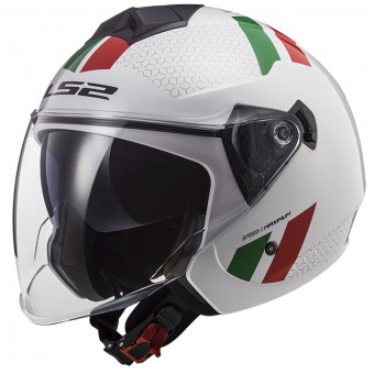 Jet LS2 Twister II Combo White Green Red OF573