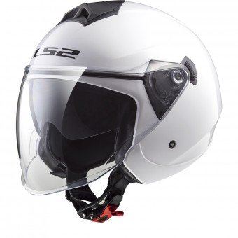 Jet LS2 Twister Solid White OF573