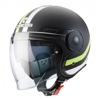 Jet Caberg Uptown Chrono Matt Black White Yellow Fluo