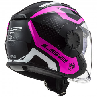 LS2 Verso Marker Matt Black Violet OF570