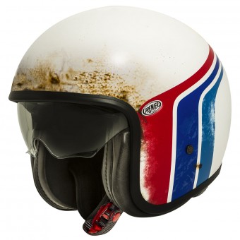 Casque Jet Premier Vintage Matt White BTR8BM Casque Jet Premier Vintage Matt White BTR8BM