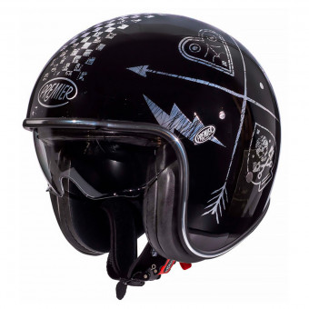 Casque Jet Premier Vintage NX Silver Chromed Casque Jet Premier Vintage NX Silver Chromed
