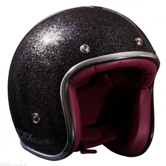 Casque Jet Torx Wyatt Glitter Black Casque Jet Torx Wyatt Glitter Black