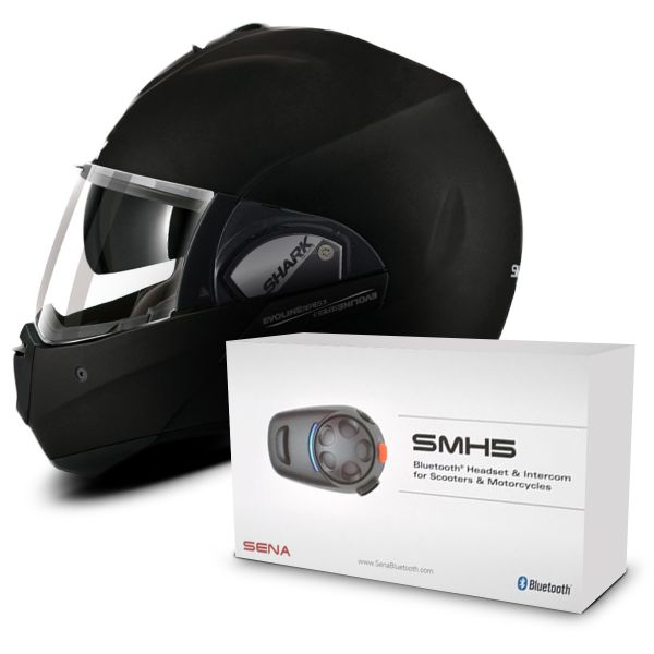 Klapp Shark Evoline Serie 3 Fusion Mat KMA + Sharktooth Bluetooth Kit