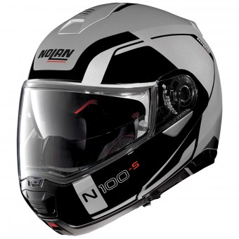 Nolan N100 5 Consistency N-Com Flat Silver 21