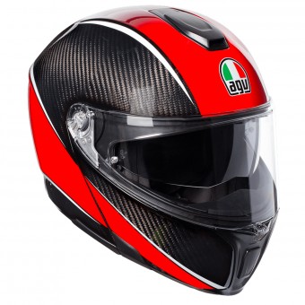 Casque Klapp AGV Sportmodular Aero Carbon Red Casque Klapp AGV Sportmodular Aero Carbon Red