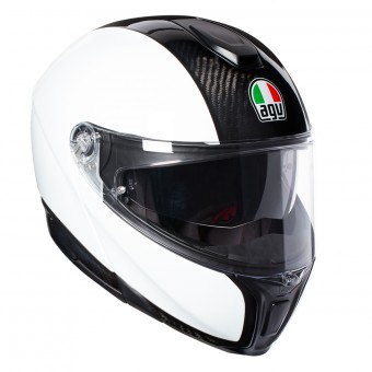 Casque Klapp AGV Sportmodular Carbon White Casque Klapp AGV Sportmodular Carbon White