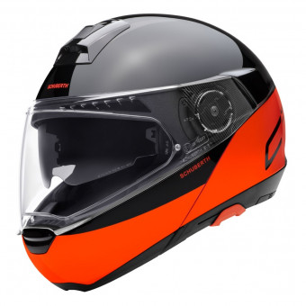 Casque Klapp Schuberth C4 Pro Swipe Orange Casque Klapp Schuberth C4 Pro Swipe Orange