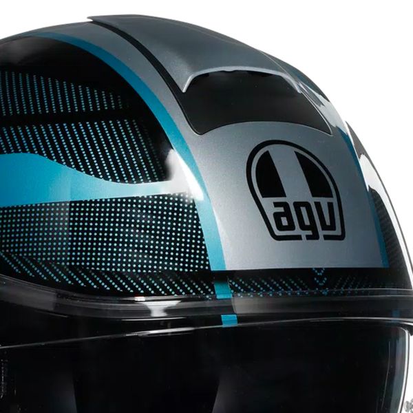 AGV Streetmodular Ledro Matt Black Powder Blue