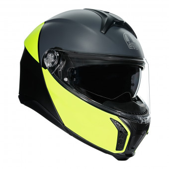 Casque Klapp AGV Tourmodular Balance Matt Black Yellow Fluo Grey Casque Klapp AGV Tourmodular Balance Matt Black Yellow Fluo Grey