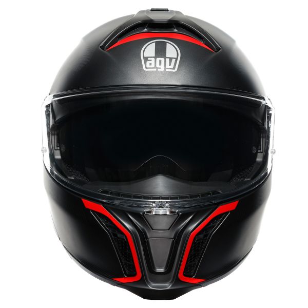 AGV Tourmodular Frequency Matt Gunmetal Red