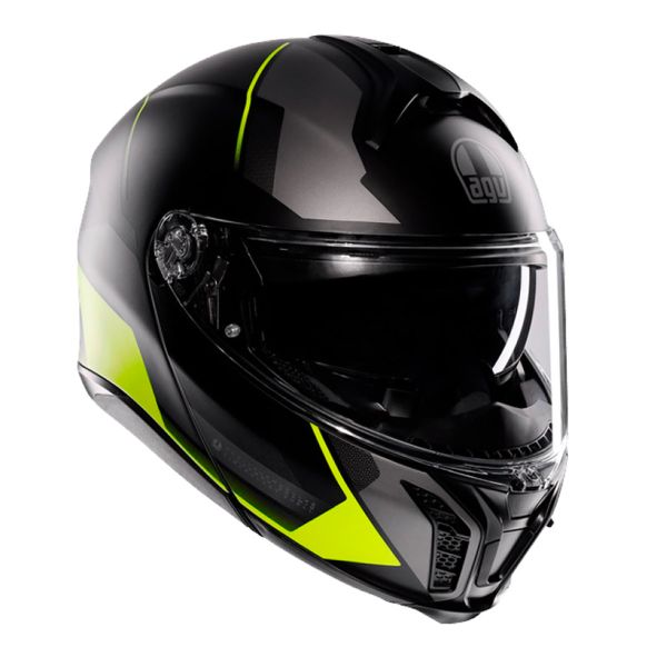 Klapp AGV Tourmodular Perception Black Grey Yellow Fluo Klapp AGV Tourmodular Perception Black Grey Yellow Fluo